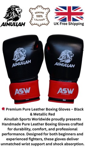 Genuine leather boxing gloves - leather,