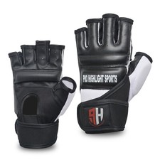 Leather MMA Boxing Gel Gloves