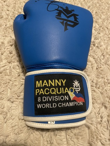 Manny pacquiao signed blue - manny,