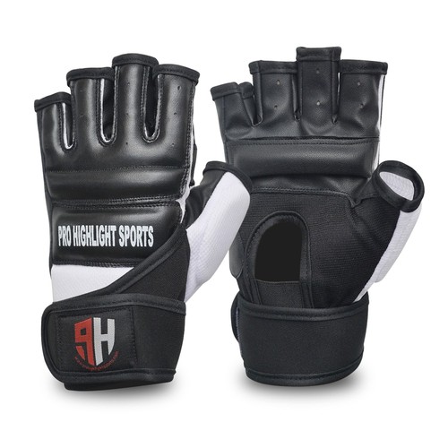 Leather mma boxing gel gloves - boxing,