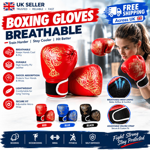 Boxing gloves breathable - breathable, pu