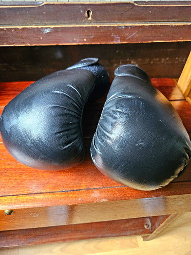 Black boxing gloves pair - boxing,