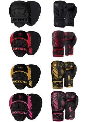 Boxing gloves and focus - focus, pads
