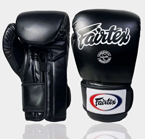 Black thai boxing - gloves, pair
